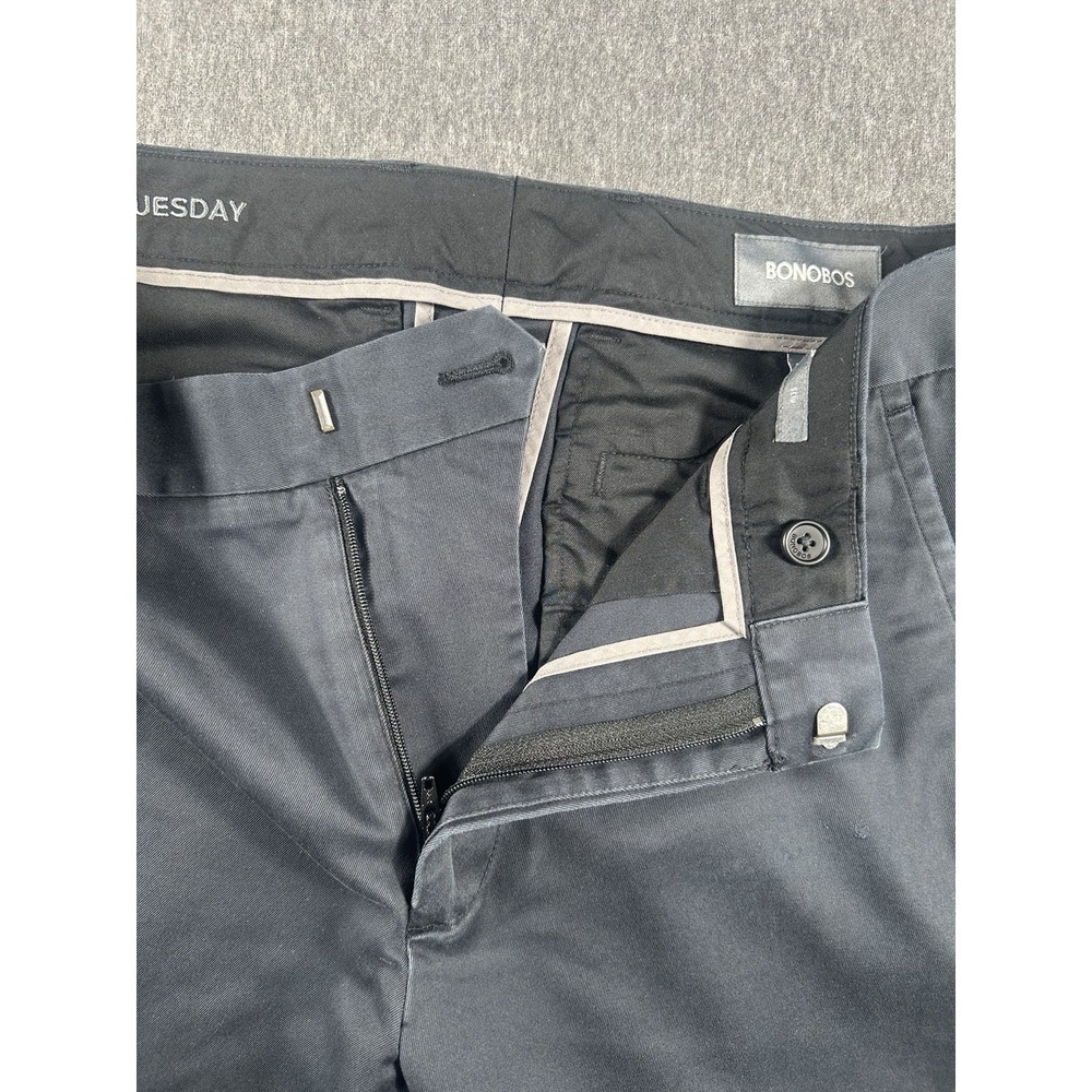 Bonobos Men's Slim FitTuesday Chino Pants BlackSize 32x32 - Picture 6 of 14